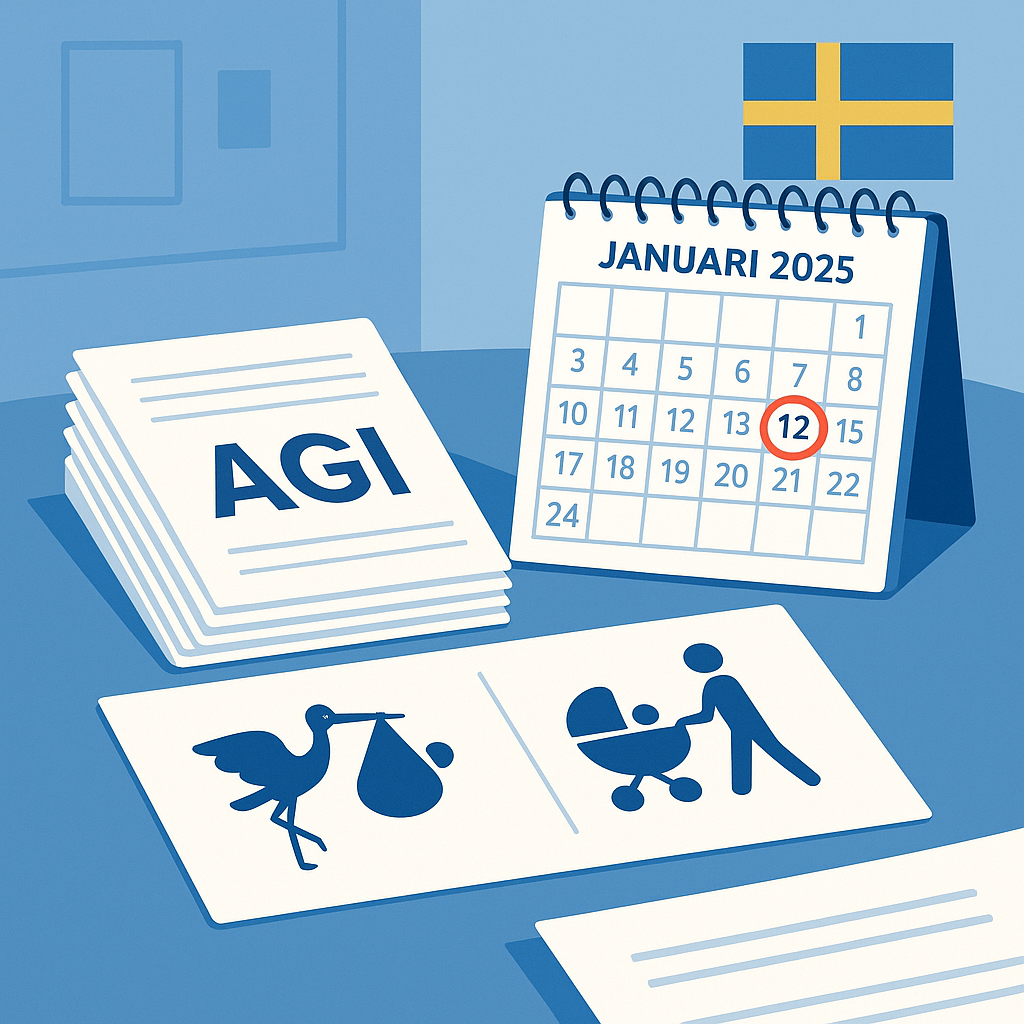 Nya AGI‑kravet från januari 2025 – så rapporterar du anställdas föräldrafrånvaro korrekt